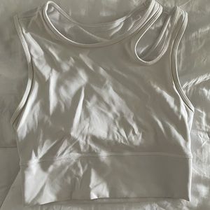Lululemon White Crop Top
